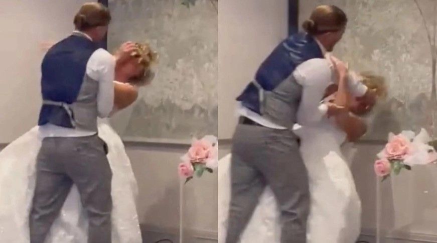 Novia es maltratada en pleno día de su boda… por el novio (video)