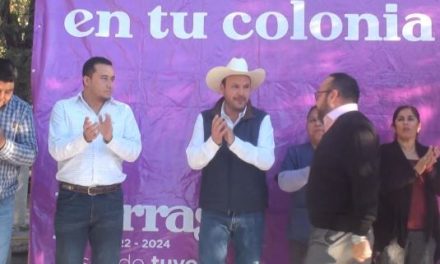 Anuncian la realización de cancha de futbol rápido en colonia Infonavit de Parras