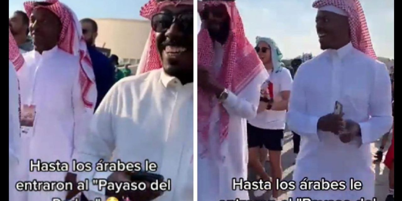 Árabes se unen a la afición mexicana bailando ‘la rayita’