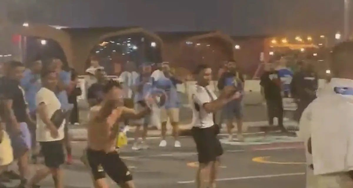 Video: Así fue el encontronazo entre mexicanos y argentinos en las calles de Qatar