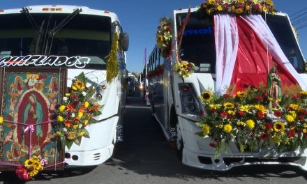 Peregrinan Transportistas de Saltillo al Santuario de la Virgen de Guadalupe