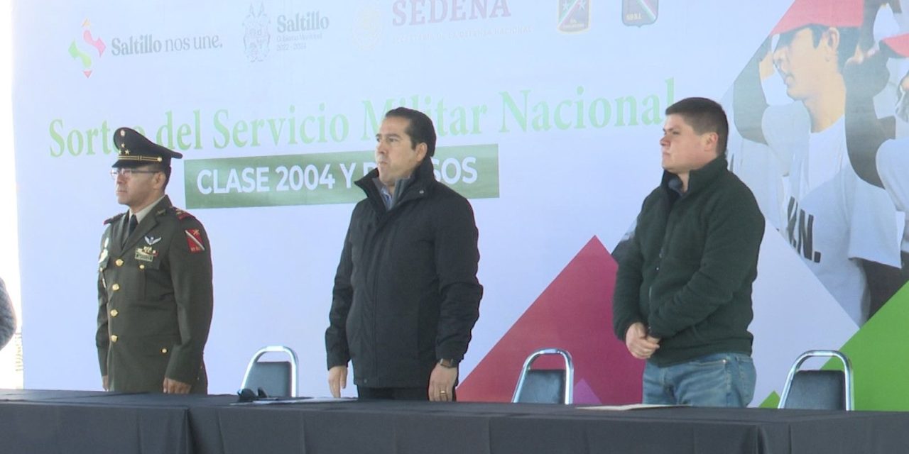 Se lleva a cabo Sorteo del Servicio Nacional Militar en Saltillo