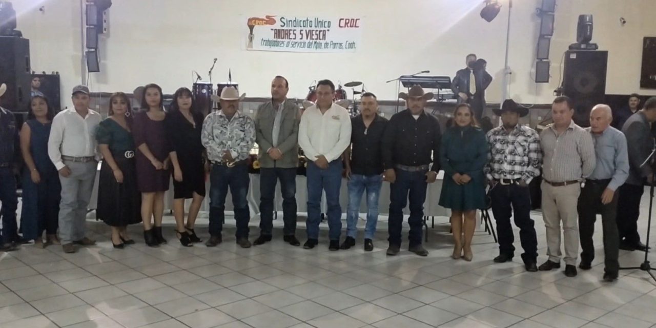 Celebran en Parras el 39 aniversario del Sindicato Único Andrés S. Viesca