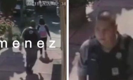 Video: Uniformado se acerca por atrás de una niña, le da una nalgada y se echa a correr
