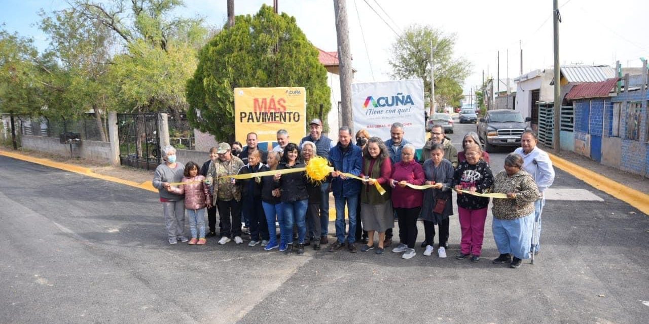 ¡Cumplen compromisos! Llegan más obras de pavimentación Acuña