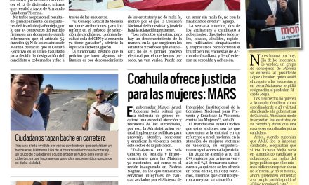 Portada Región Centro [28 de diciembre de 2022] Se enfrentan a AMLO; piden a AHMSA cumplir con pagos de servicios y más…