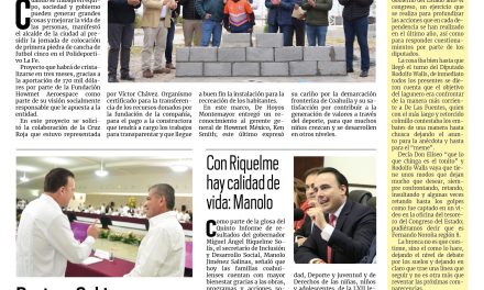 Portada Región Fronteriza [3 de diciembre de 2022] Remodelan área deportiva en Acuña; Destaca Gobierno de MARS a nivel nacional y más…
