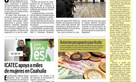 Portada Región Fronteriza [23 de diciembre de 2022] Niegan amparo federal a Roberto González González; Seguridad Pública lleva alegría a familias  y más…