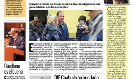 Portada Región Fronteriza [26 de diciembre de 2022] Llevan Nochebuena a médicos y bomberos; IMSS Acuña en crisis por tuberías rotas y más…