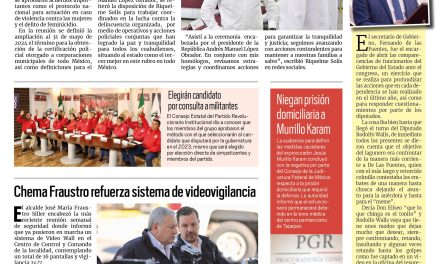 Portada RCG Media [3 de diciembre de 2022] Destaca Gobierno de MARS a nivel nacional; Chema Fraustro refuerza sistema de videovigilancia y más…