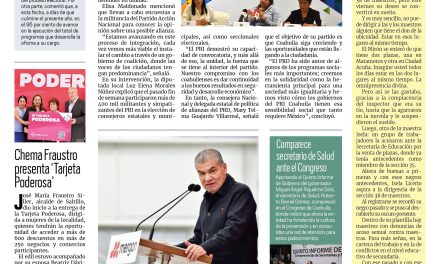 Portada RCG Media [7 de diciembre de 2022] PRI-PAN-PRD avanza en procesos de alianza; Coahuila mantiene cifras récord de empleo: MARS y más…