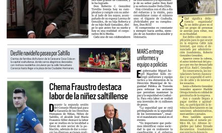 Portada RCG Media [20 de diciembre de 2022] Don Roberto C. González, el Gigante de Coahuila; Chema Fraustro destaca labor de la niñez saltillense y más…