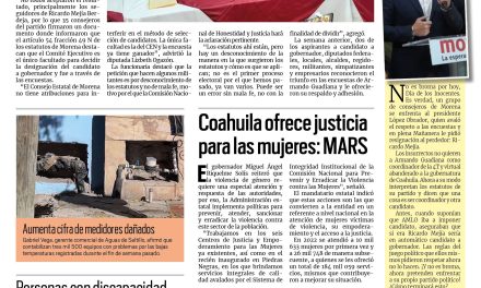 Portada RCG Media [28 de diciembre de 2022] Se enfrentan a AMLO; Coahuila ofrece justicia para las mujeres: MARS y más…