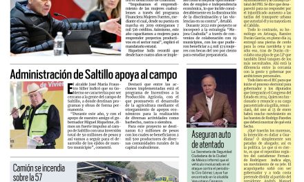 Portada RCG Media [31 de diciembre de 2022] MARS impulsa el empoderamiento de las mujeres en Coahuila; Administración de Saltillo apoya al campo; y más…