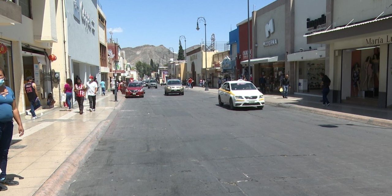 Destrozado un tramo de la calle Aldama