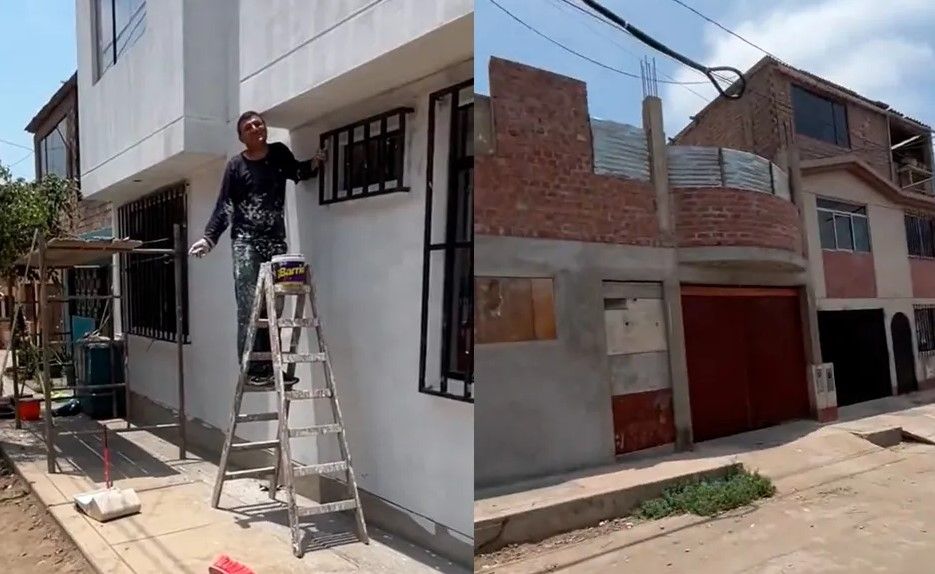 Albañil comete el error de su vida y pinta la casa equivocada (video)