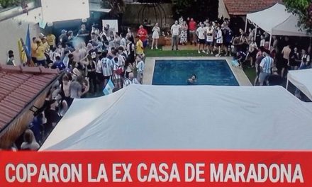 Videos: Se armó la fiesta en la casa de Maradona tras el triunfo de Argentina