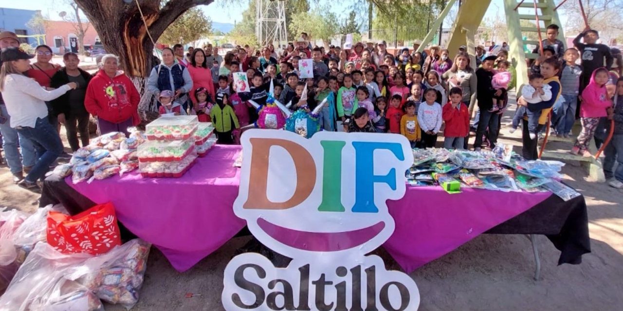 Llevan Gobierno Municipal y DIF Saltillo alegría a zonas rurales