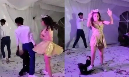 Video: Niño se mete al baile de una quinceañera y termina pisoteado