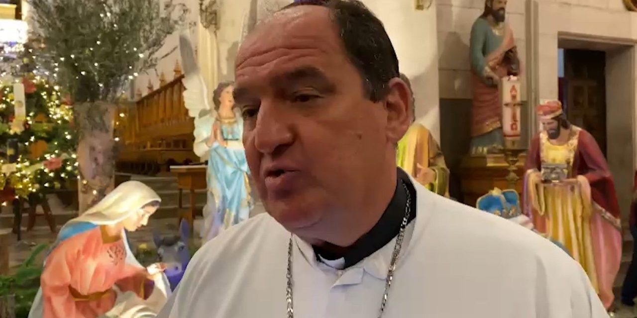 Obispo desea a la población una Feliz Navidad
