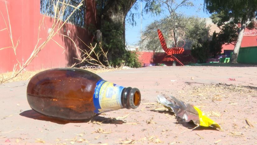 Saltillo: Vándalos irrumpen tranquilidad de los vecinos  en la Plaza Pública Landín