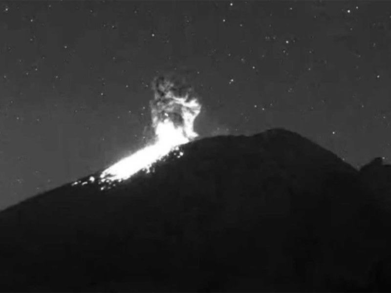Popocatépetl registra nueva explosión y se mantiene en Fase Amarillo