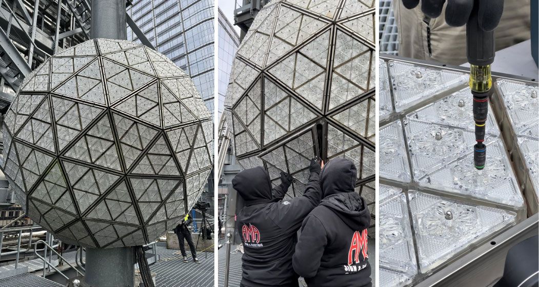 Renuevan la esfera del Time Square en Nueva York para Año Nuevo