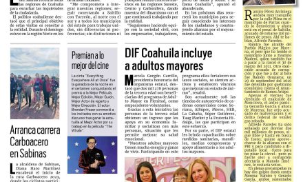 Portada Región Carbonífera [16 de enero de 2023] Manolo Jiménez recorre todas las regiones; caso Pinabete: Suman ocho denuncias de familiares y más…