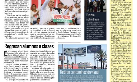 Portada Región Centro [9 de enero de 2023] Presenta PRI resultados de encuesta; Regresan alumnos a clases y más….