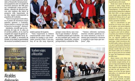 Portada Región Centro [13 de enero de 2023] Manolo Jiménez arranca la carrera por la gubernatura; alcaldes dialogarán sobre AHMSA y más…