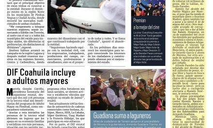 Portada Región Centro [16 de enero de 2023] Manolo Jiménez recorre todas las regiones; analizan creación de nueva clínica  y más…