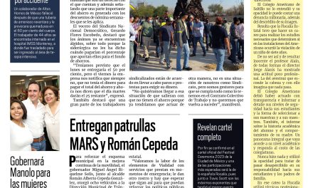 Portada Región Centro [17 de enero de 2023] AHMSA adeuda ahorros a obreros; Entregan patrullas MARS y Román Cepeda y más…