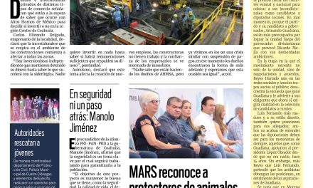 Portada Región Centro [18 de enero de 2023] Crisis de AHMSA asusta a inversionistas; policías municipales rechazan cámaras  y más…