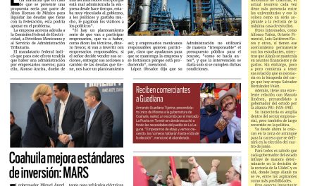 Portada Región Centro [25 de enero de 2023] Condicionan apoyo por crisis en AHMSA; descartan despidos en AHMSA y más…