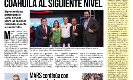 Portada Región Fronteriza [31 de enero de 2023] Manolo Jiménez llevará a Coahuila al siguiente nivel; Acuña generará 5 mil empleos y más…