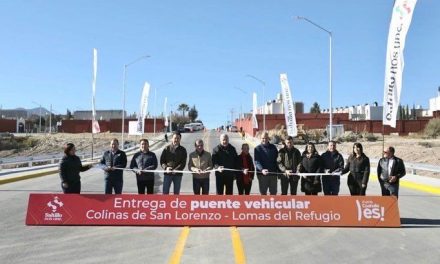 Miguel Riquelme entrega obra al sur de Saltillo