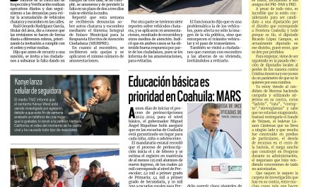 Portada Región Laguna [29 de enero de 2023] Resultados positivos contra chatarra y escombro; instan a revisar condiciones de tanques  y más…