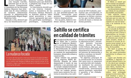 Portada RCG Media [23 de enero de 2023] DIF Coahuila brinda alimentos a adultos mayores; Saltillo es reconocido en transparencia y más…