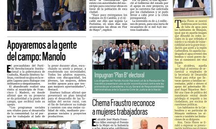 Portada RCG Media [24 de enero de 2023] MARS lleva a La Laguna obras de recarpeteo; apoyaremos a la gente del campo: Manolo y más…