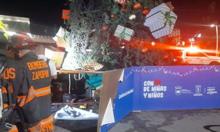Hombre que decía ser ‘El Grinch’ incendia árbol de Navidad en Zapopan