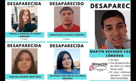 Se reporta la desaparición de cinco jóvenes en Nuevo León