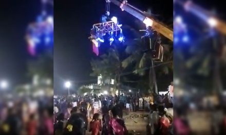 Grúa se derrumba y le quita la vida a 4 personas en festival de música de la India