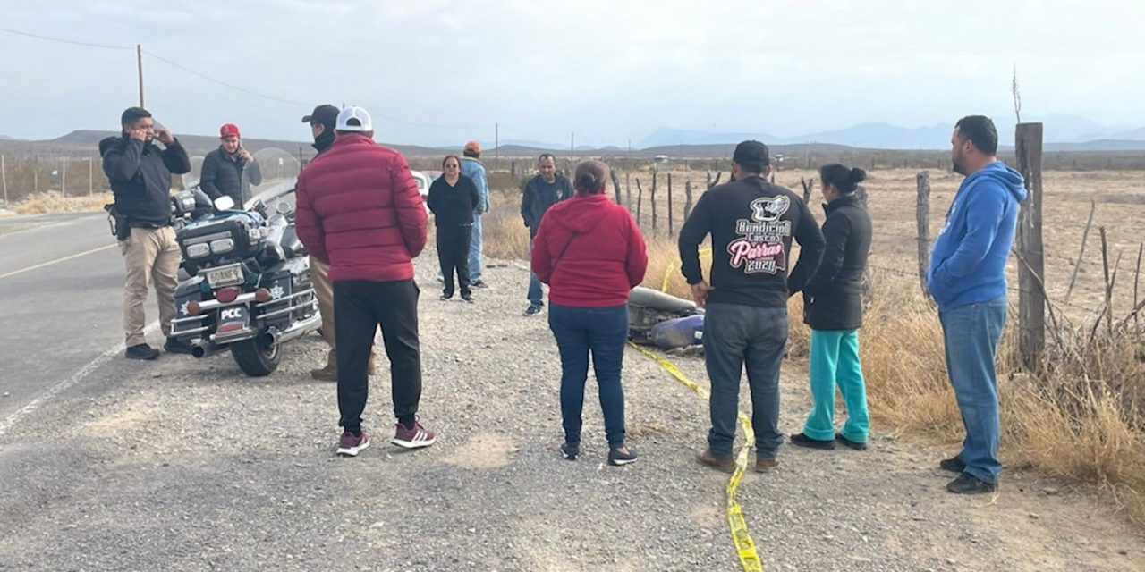 Motociclista pierde la vida al caer por alta velocidad en Ramos Arizpe