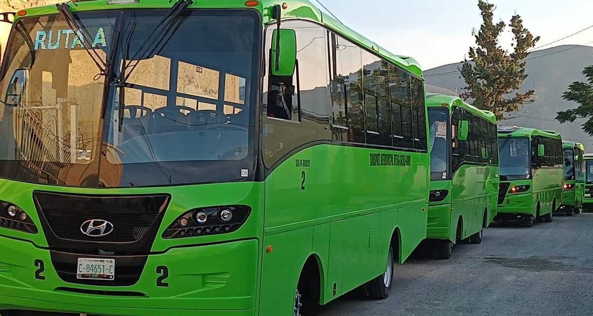 Aumenta número de unidades verdes en ruta de transporte de Arteaga
