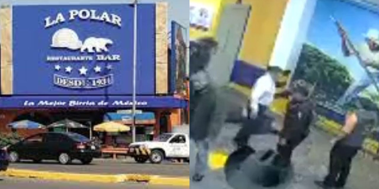 Vide: Así fue como los empleados de La Polar sacaron el cuerpo del restaurante; un guardia los ayuda