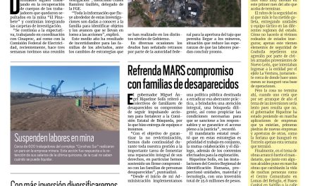 Portada Región Carbonífera [4 de febrero de 2023] Seis meses de tragedia e incertidumbre; Crisis paraliza a minas en la región y más…