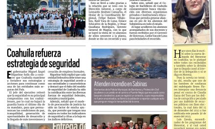Portada Región Carbonífera [5 de febrero de 2023] Alumnos sabinenses visitan planta Magna; sueldos pendientes en mina de AHMSA y más…