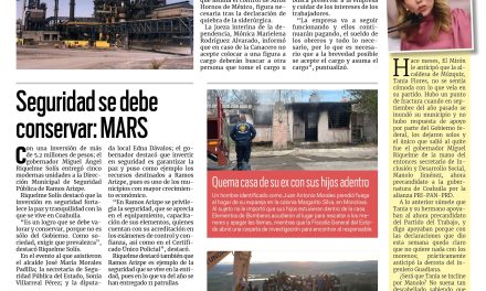 Portada Centro [10 de febrero de 2023] Colocarán síndico para controlar tema de AHMSA; modernización del transporte costará dos mdp y más