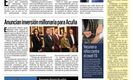 Portada RCG Centro [16 de febrero de 2023] PJEC prevé muchas demandas contra AHMSA; la acerera sigue sin electricidad y más