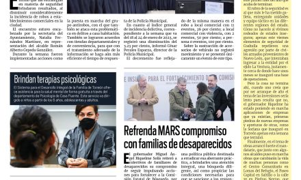 Portada Región Laguna [4 de febrero de 2023] Disminuyen robos a comercio en Torreón; Exhortan a respetar los señalamientos y más…
